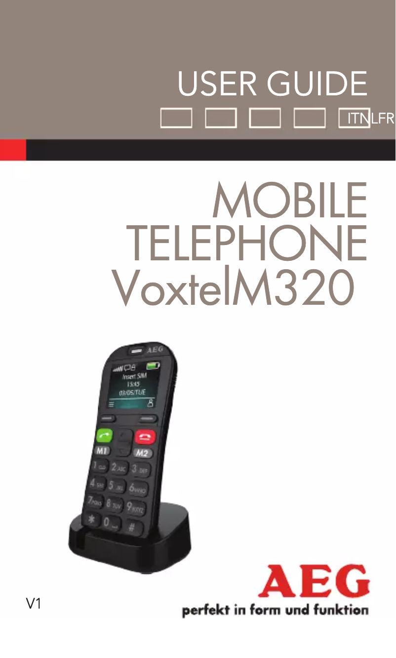 Página 1 del manual Manual de usuario AEG Voxtel M320
