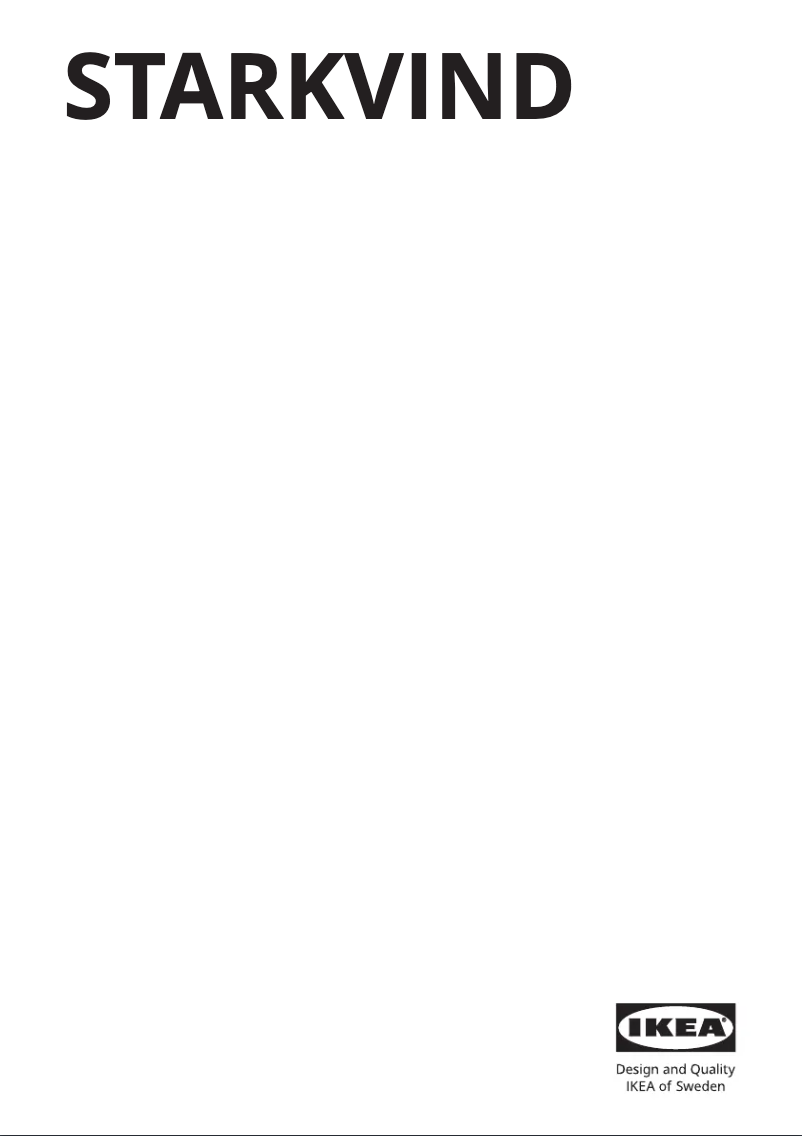 Página 1 del manual Manual de usuario Ikea STARKVIND 605.020.13