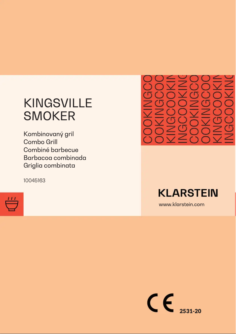 Page n°1 - Manuel utilisateur Klarstein Kingsville Smoker