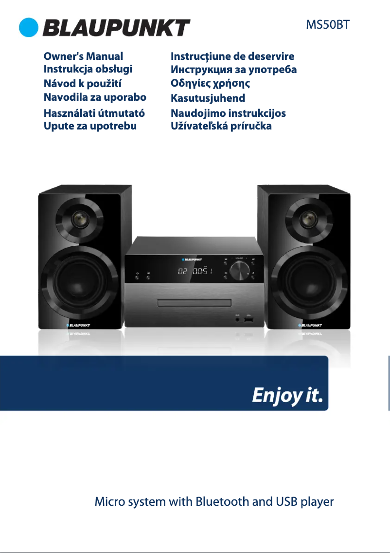 Imagen de la primera página del manual del dispositivo MS50BT