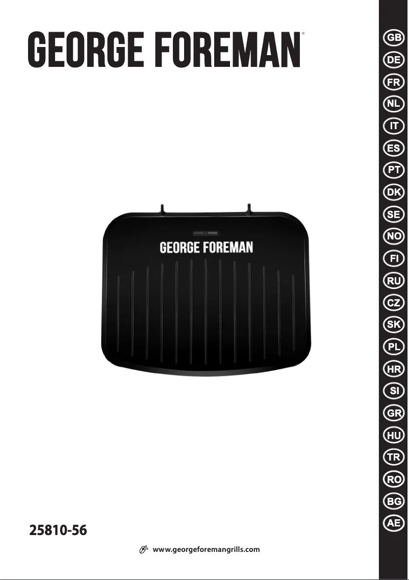 Página 1 del manual Manual de usuario George Foreman 25810-56