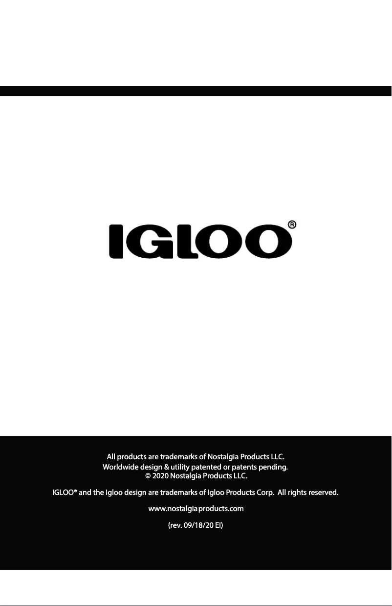 Page n°1 - Manuel utilisateur Igloo ICFESS50WH