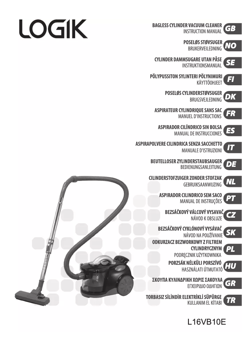 Page 1 de la notice Manuel utilisateur Logik L16VB10E
