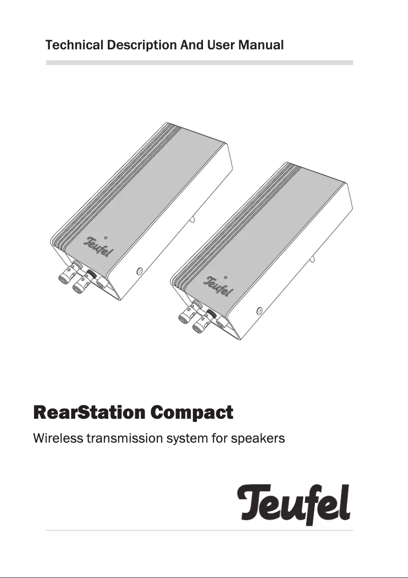 Page 1 de la notice Manuel utilisateur Teufel RearStation Compact