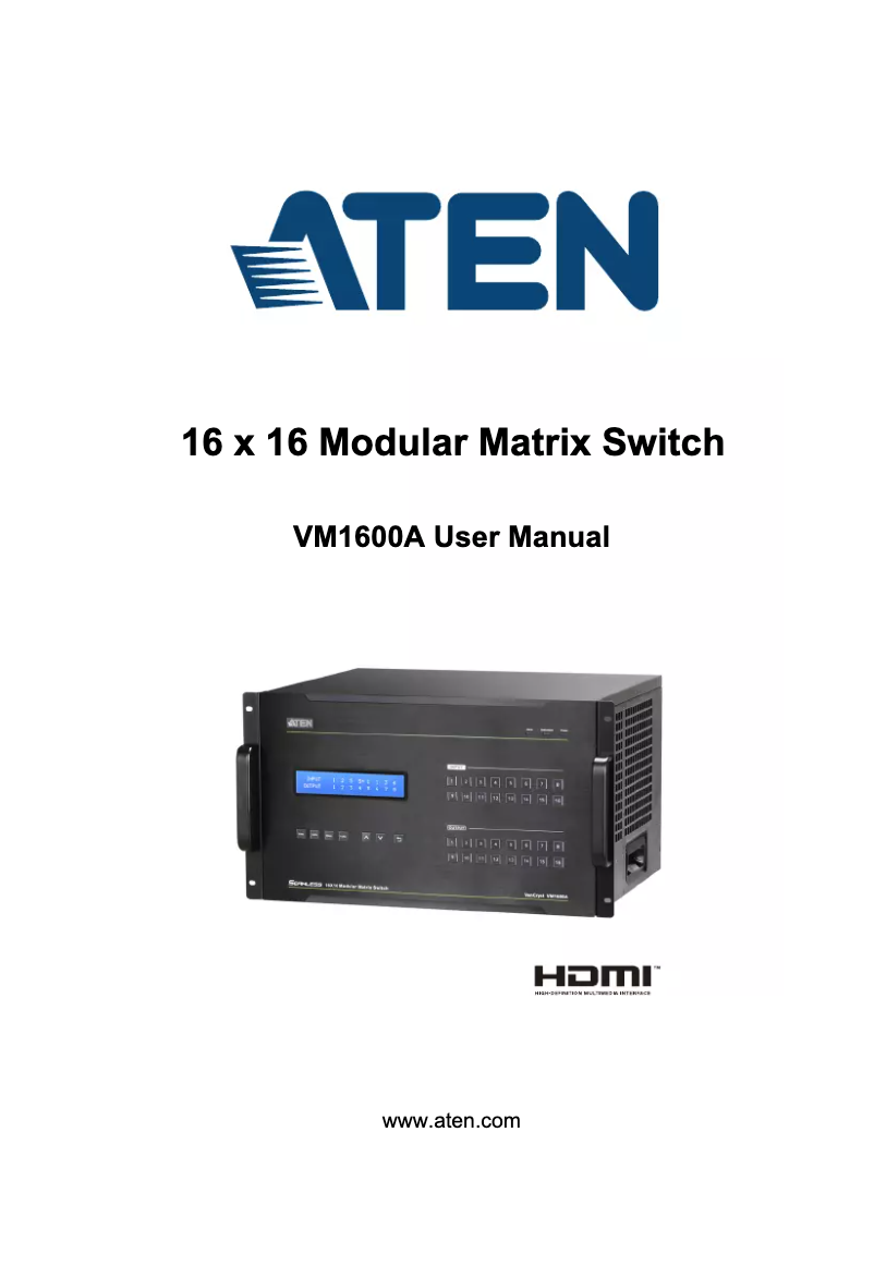 Page 1 de la notice Manuel utilisateur ATen VM3250-AT-G