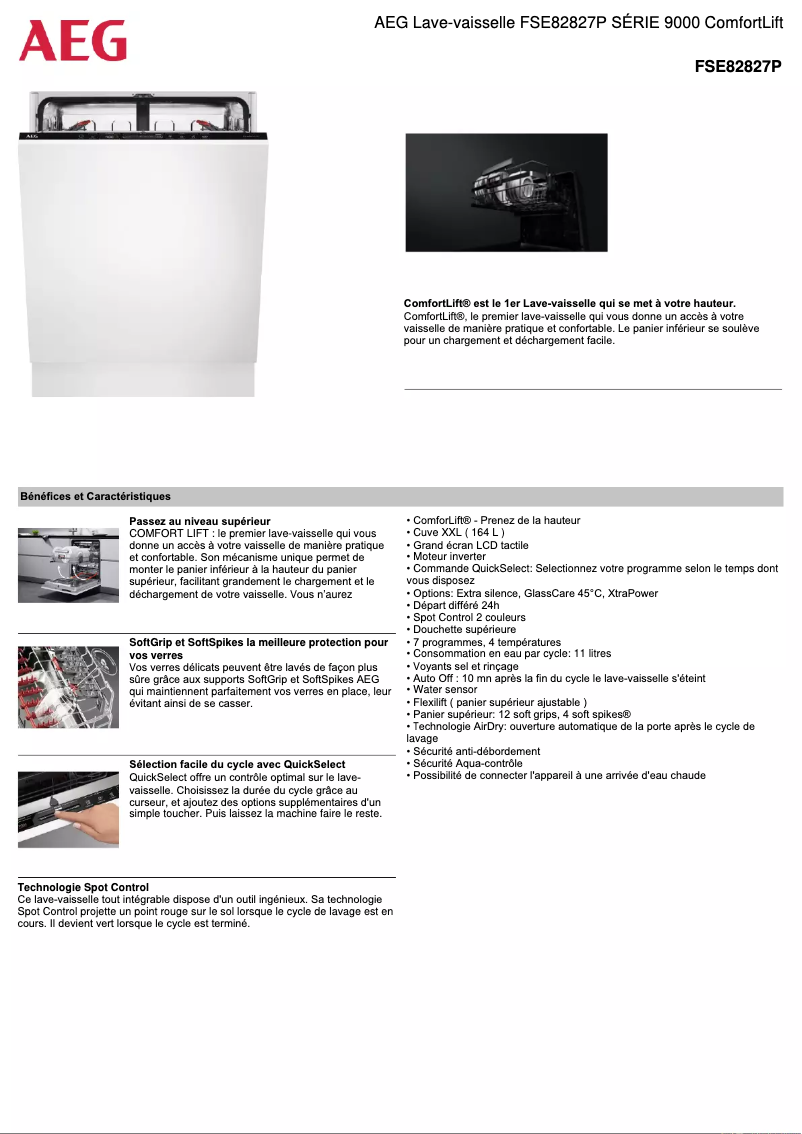 Image de la première page du manuel de l'appareil FSE82827P