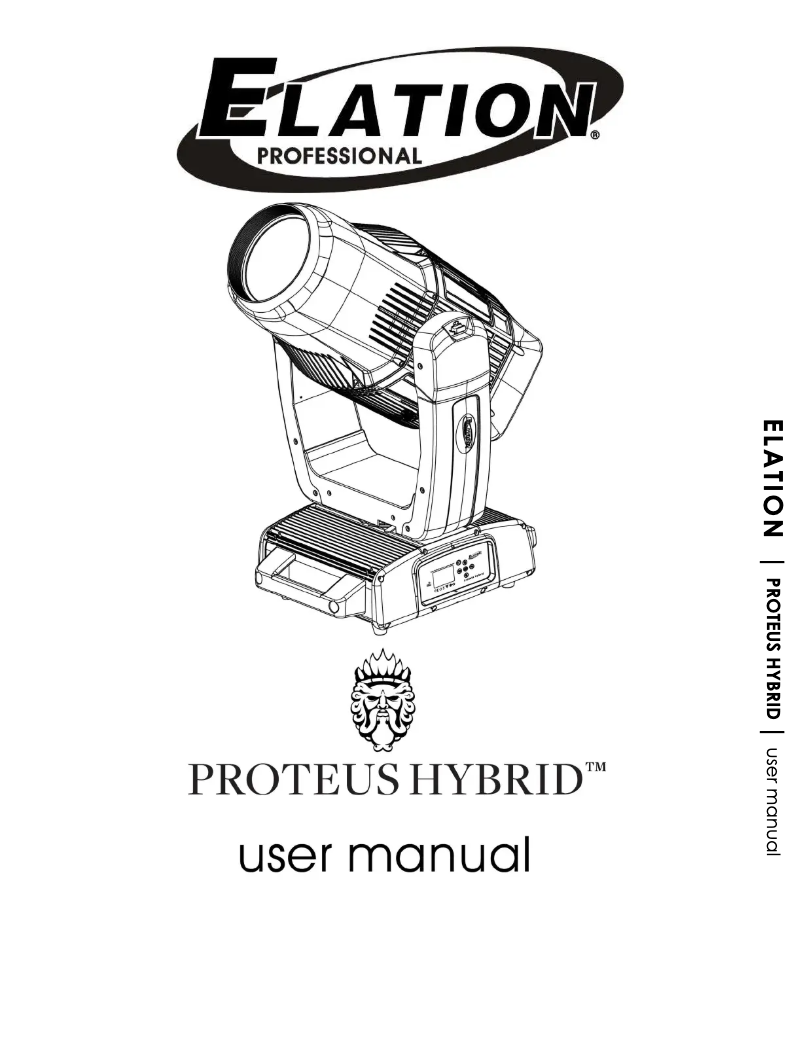 Page 1 de la notice Manuel utilisateur Elation Proteus Hybrid