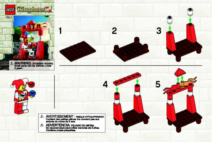 Page n°1 - Manuel utilisateur Lego Kingdoms 7953