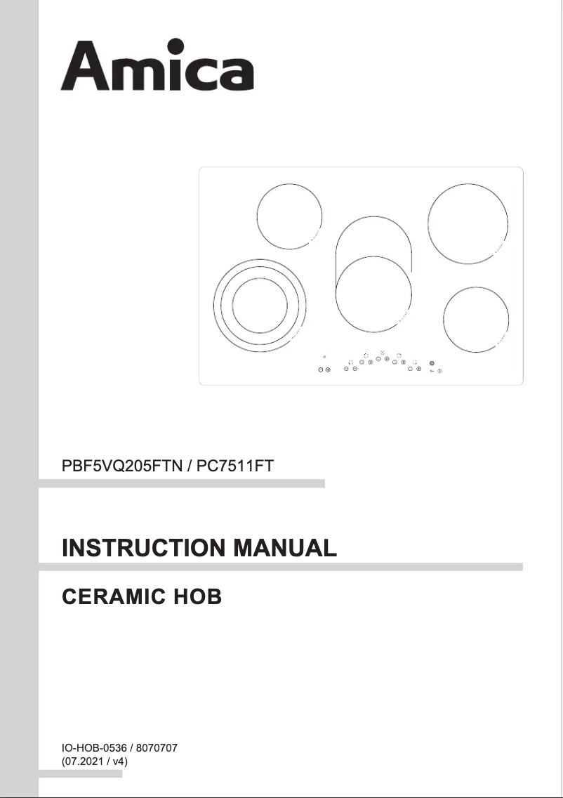 Page 1 de la notice Manuel utilisateur Amica PC7511FT