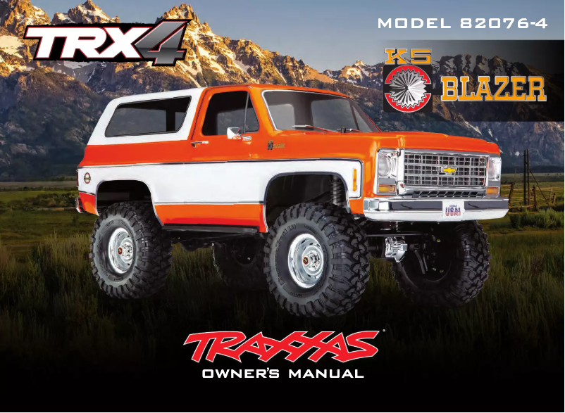 Image de la première page du manuel de l'appareil TRX-4 Blazer