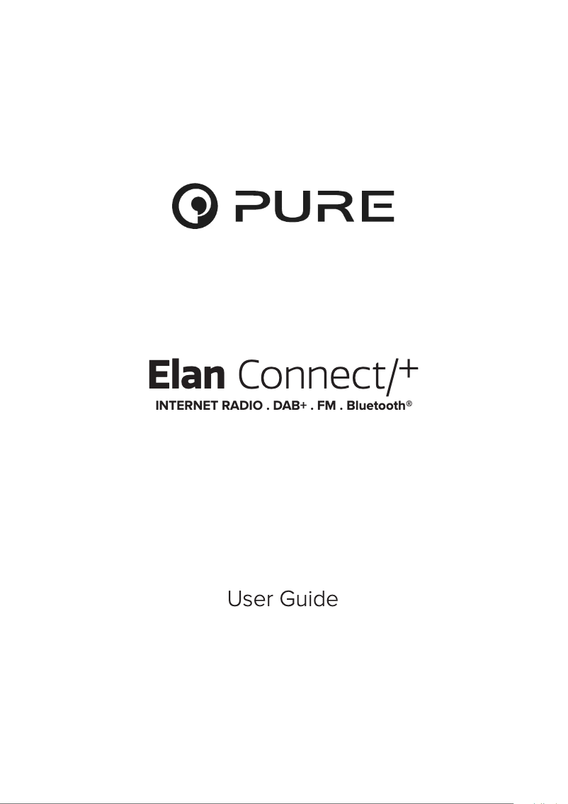 Page 1 of the manual User Manual Pure Elan Connect