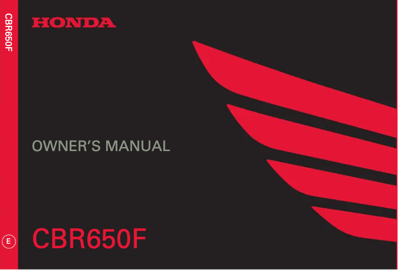 Imagen de la primera página del manual del dispositivo CBR650F (2017)