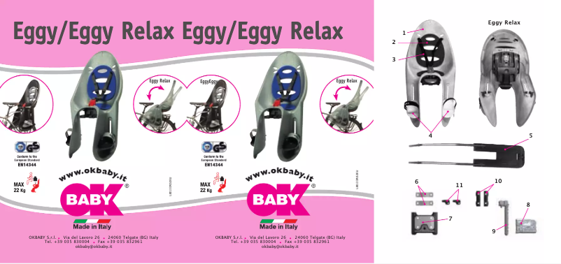 Page 1 de la notice Manuel utilisateur OKBABY Eggy 50
