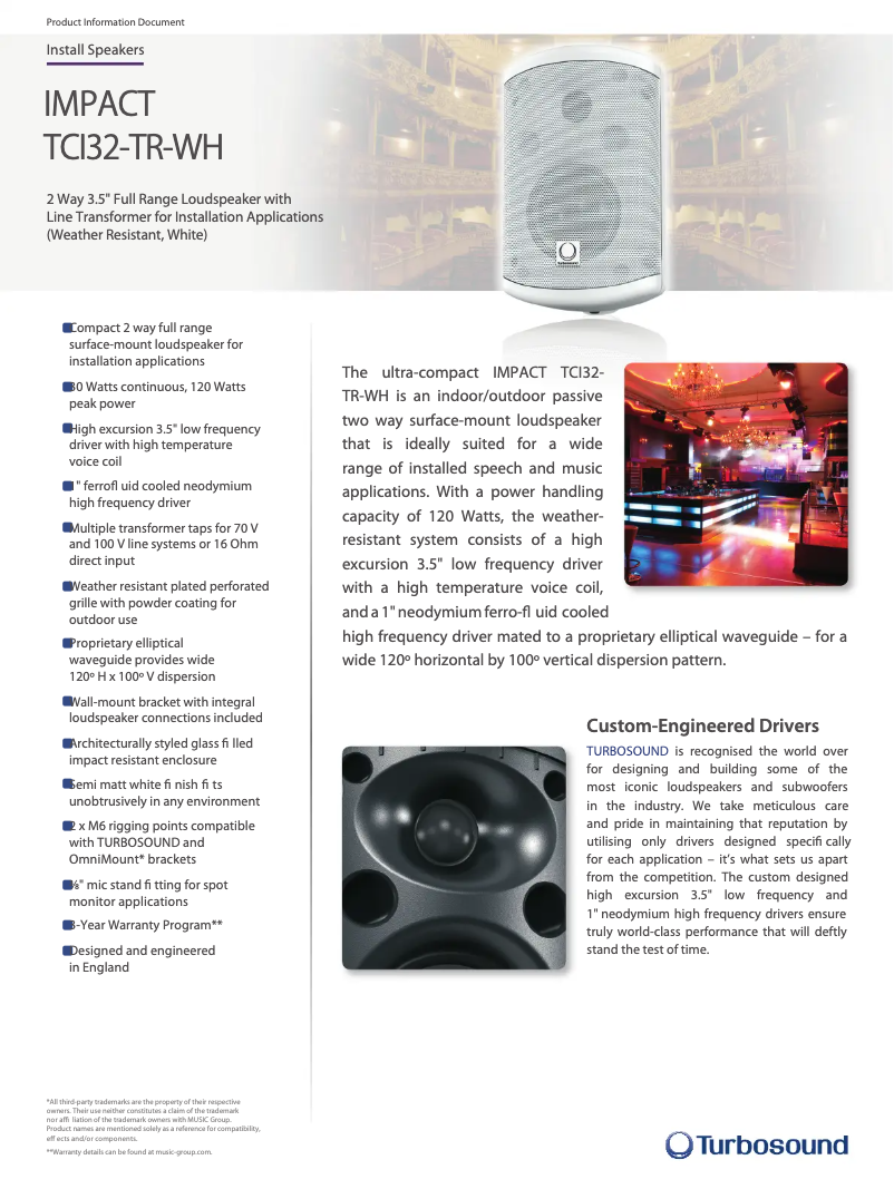 Image de la première page du manuel de l'appareil Impact TCI32-TR