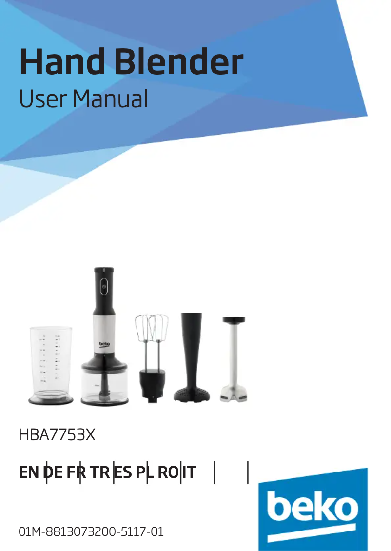 Page n°1 - Manuel utilisateur Beko HBA7753X