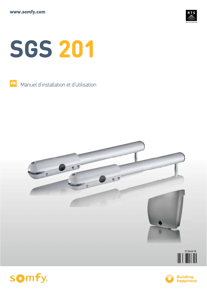 Page n°1 - Manuel utilisateur Somfy SGS 201