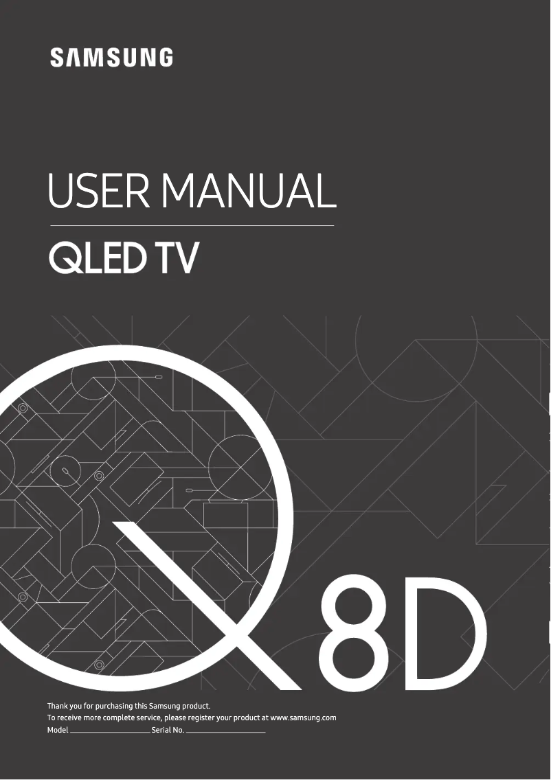 Page n°1 - Manuel utilisateur Samsung QE75Q8DNATXXU