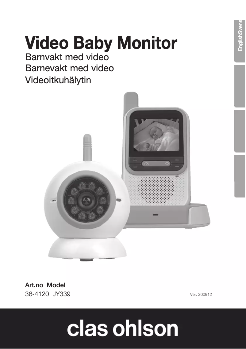 Page n°1 - Manuel utilisateur Clas Ohlson JY339