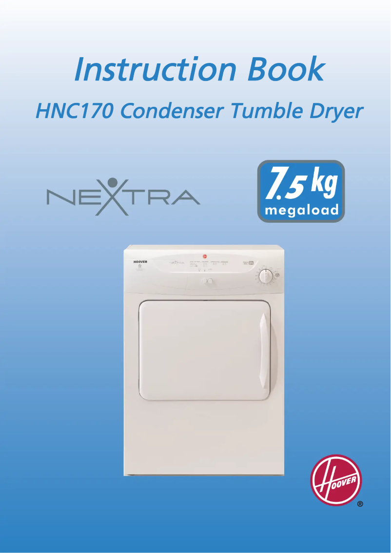 Page n°1 - Manuel utilisateur Hoover HNC 170-80