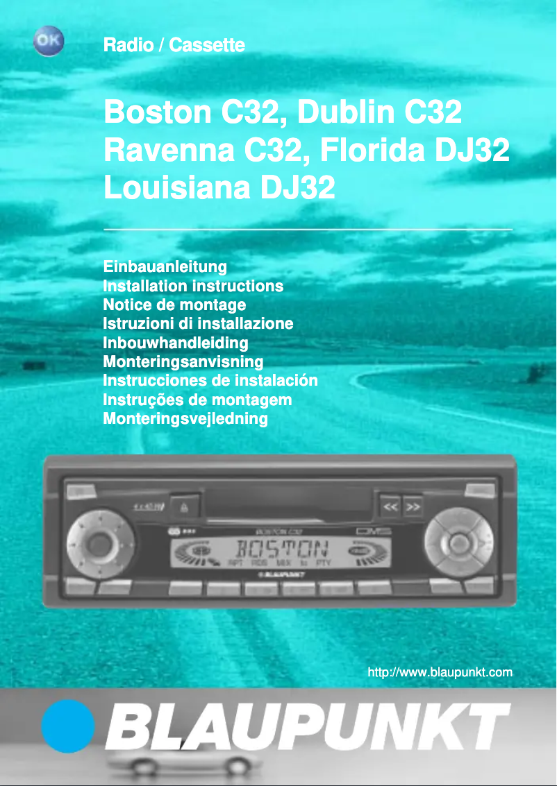 Page 1 de la notice Manuel utilisateur Blaupunkt Frorida DJ 32