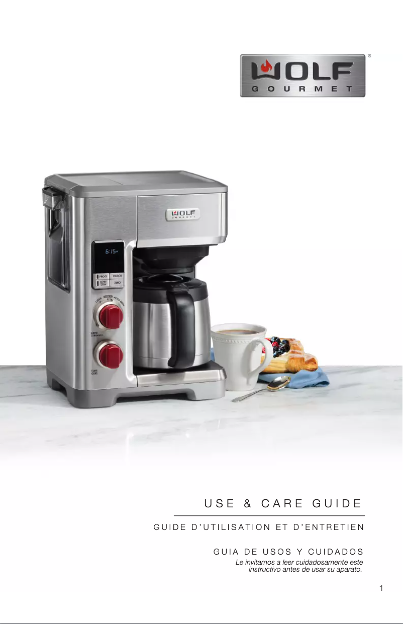 Image de la première page du manuel de l'appareil WGCM120S