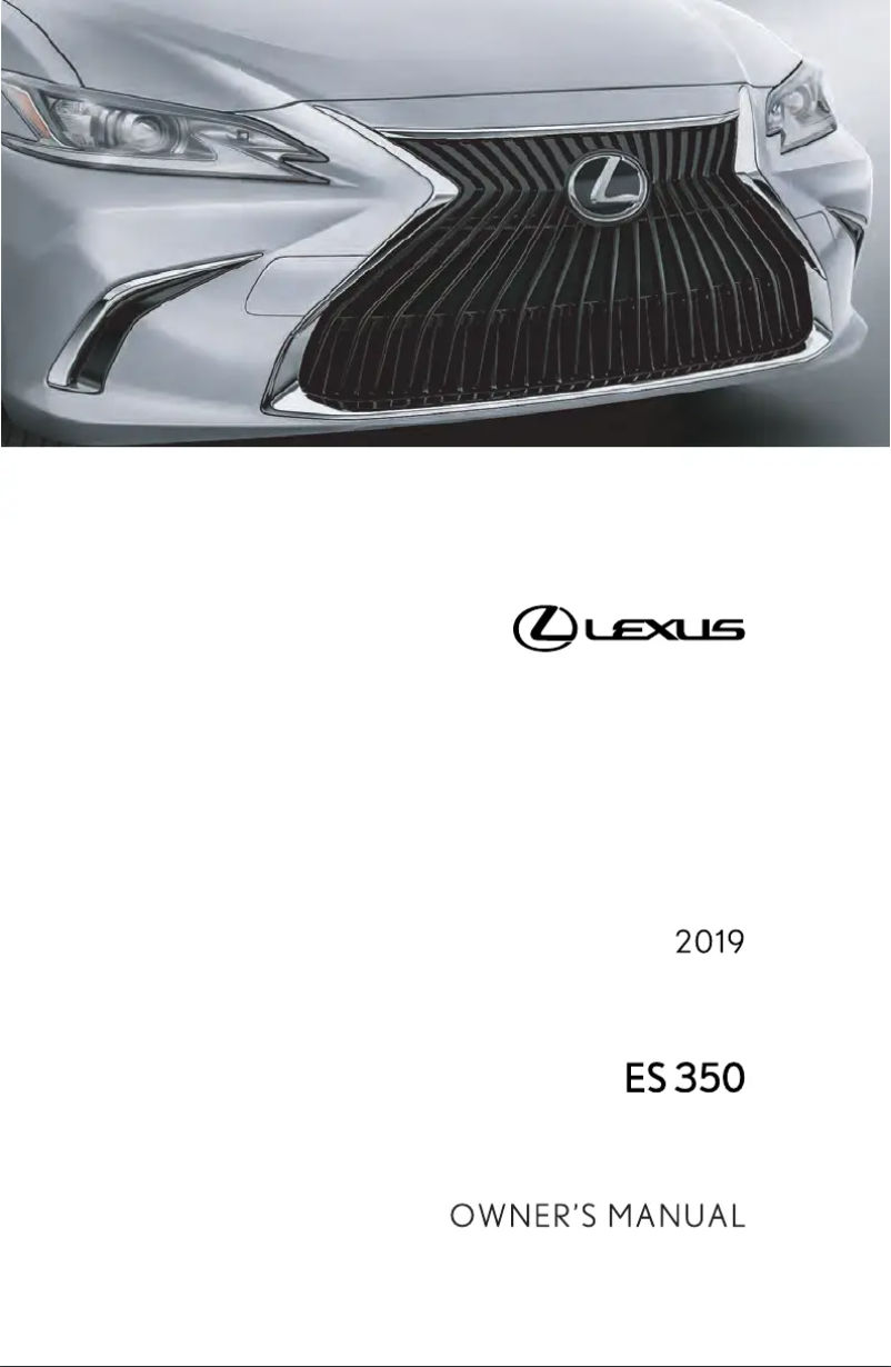 Image de la première page du manuel de l'appareil ES 350 (2019)