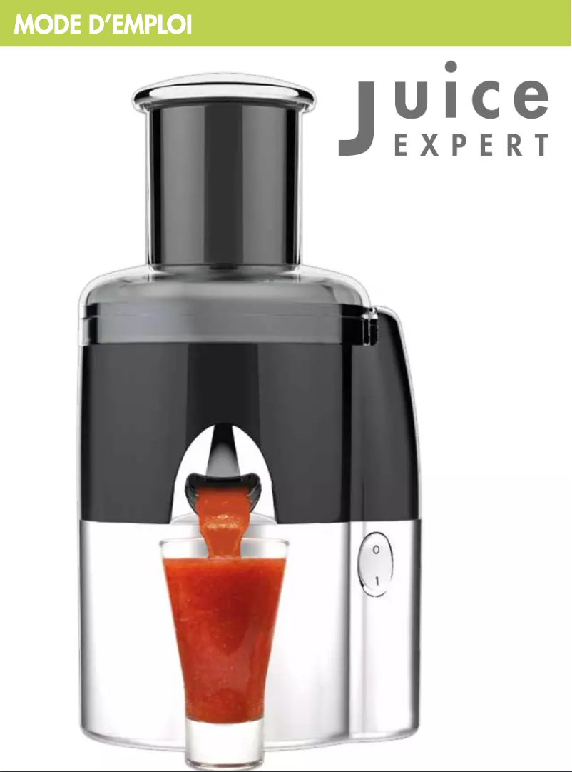Page n°1 - Manuel utilisateur Magimix Juice Expert 3