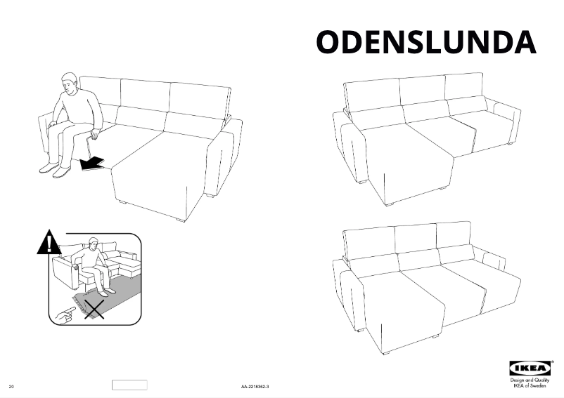 Image de la première page du manuel de l'appareil ODENSLUNDA 104.875.81