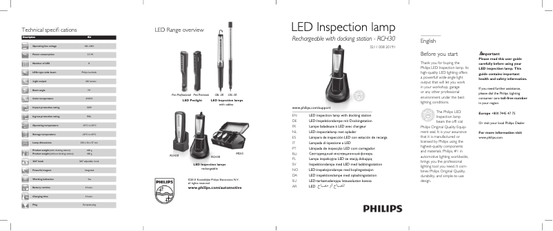 Page n°1 - Manuel utilisateur Philips LPL11UVX1