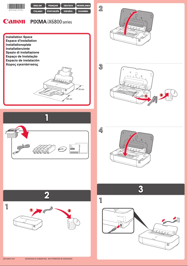 Page n°1 - Manuel utilisateur Canon Pixma iX6800