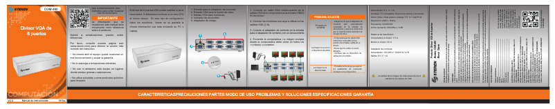 Page n°1 - Manuel utilisateur Steren COM-480