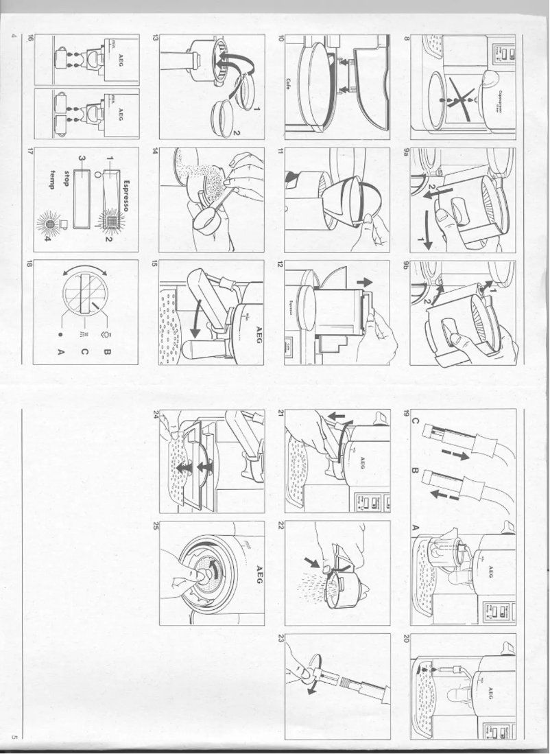 Page 1 de la notice Manuel utilisateur AEG-Electrolux Crema EA 100
