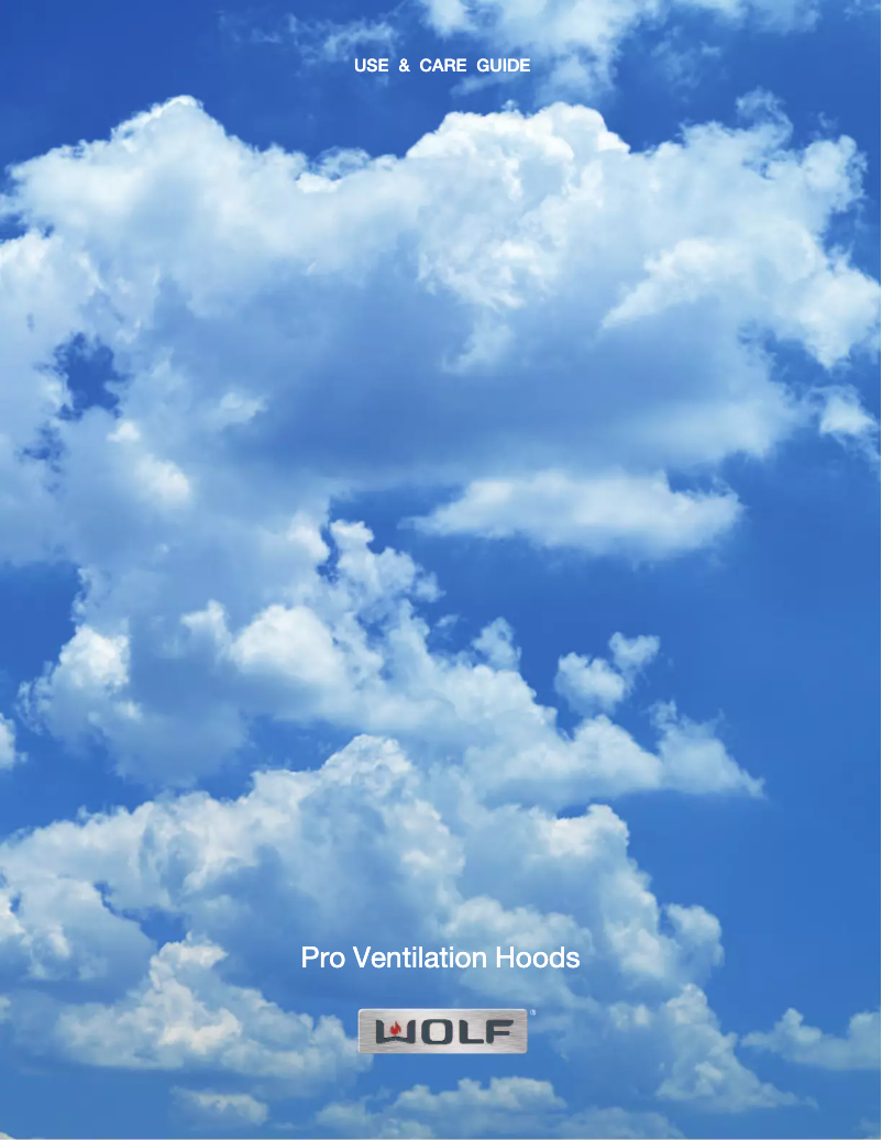 Page 1 de la notice Manuel d'utilisation et d'entretien Wolf 5610292