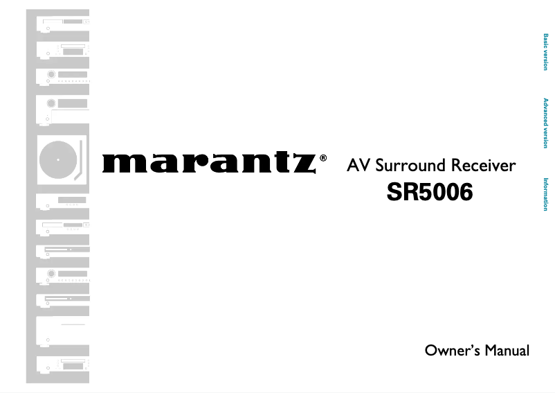 Page n°1 - Manuel utilisateur Marantz SR5006SG