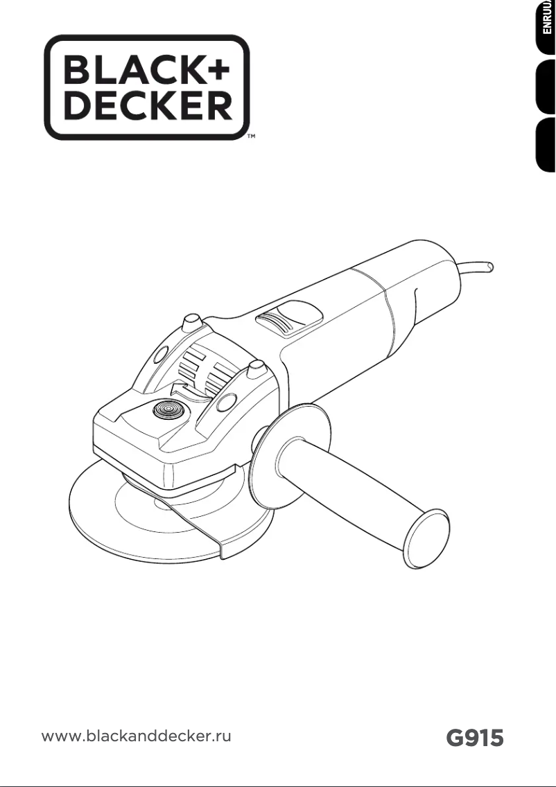 Page n°1 - Manuel utilisateur Black & Decker G915