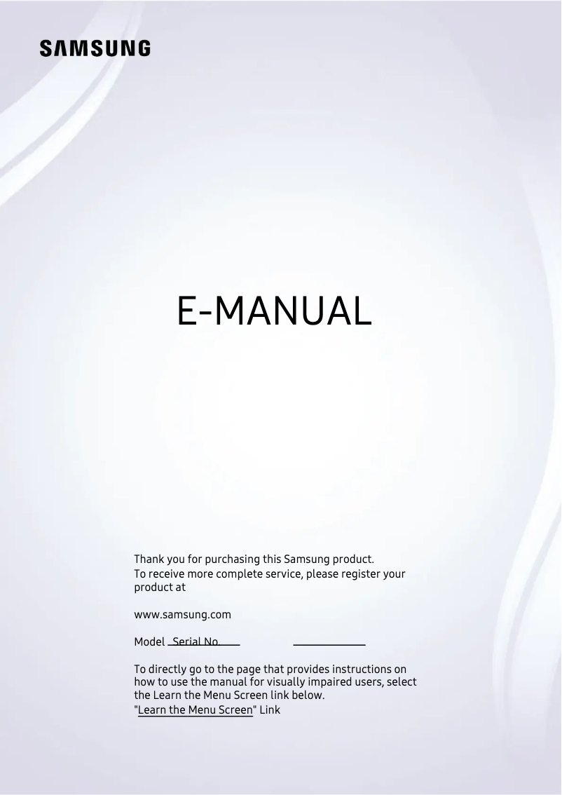 Page 1 de la notice Manuel utilisateur Samsung QN65Q70AAK