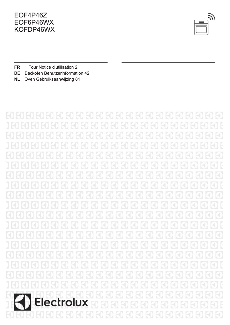 Page 1 de la notice Manuel utilisateur Electrolux EOF6P46WX