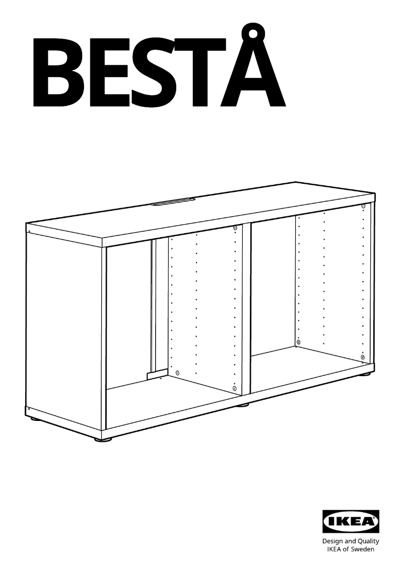 Image de la première page du manuel de l'appareil BESTÅ 402.998.90