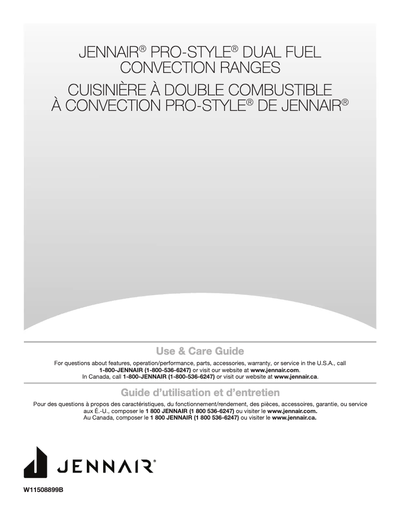 Page 1 de la notice Manuel utilisateur Jenn-Air JDRP548HL