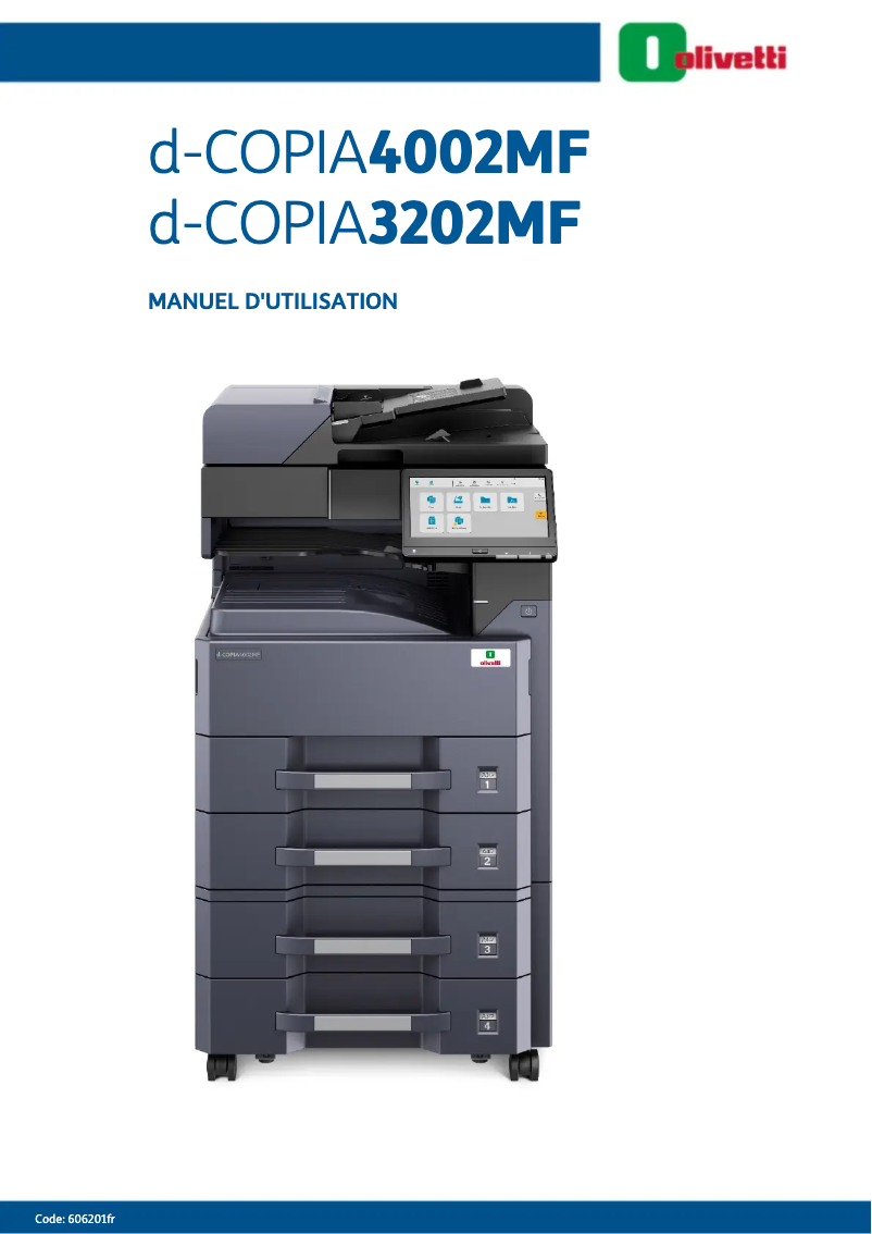 Imagen de la primera página del manual del dispositivo d-Copia 3202MF