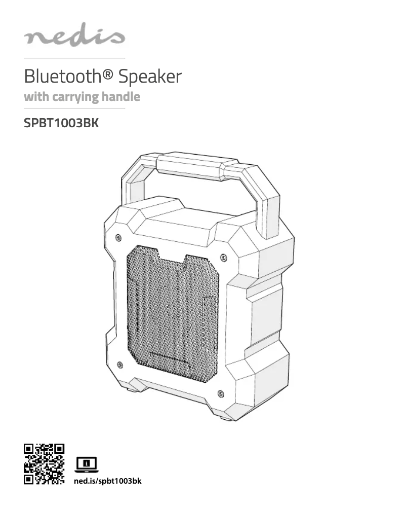 Page 1 de la notice Manuel utilisateur Nedis SPBT1003BK