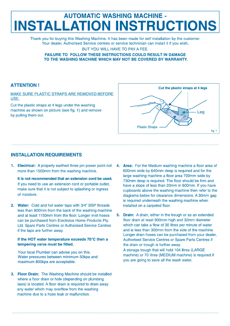 Page n°1 - Guide d'installation Simpson SWT8043