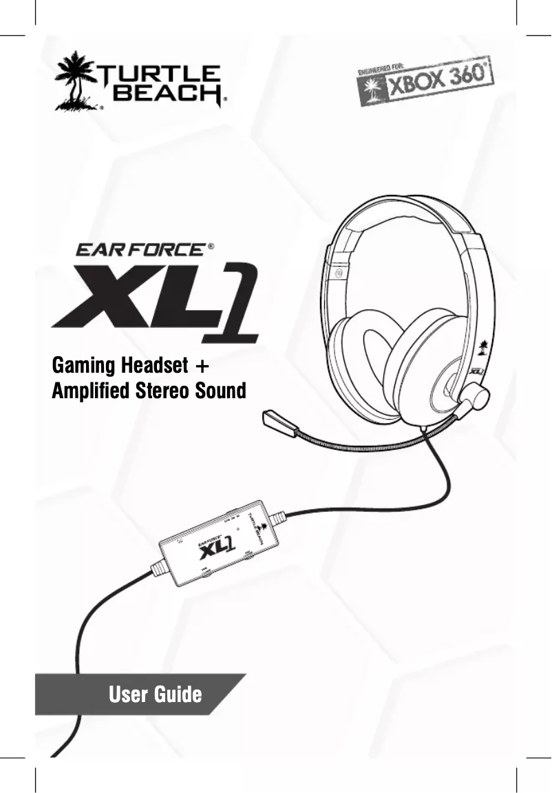 Page 1 de la notice Manuel utilisateur Turtle Beach Ear Force XL1