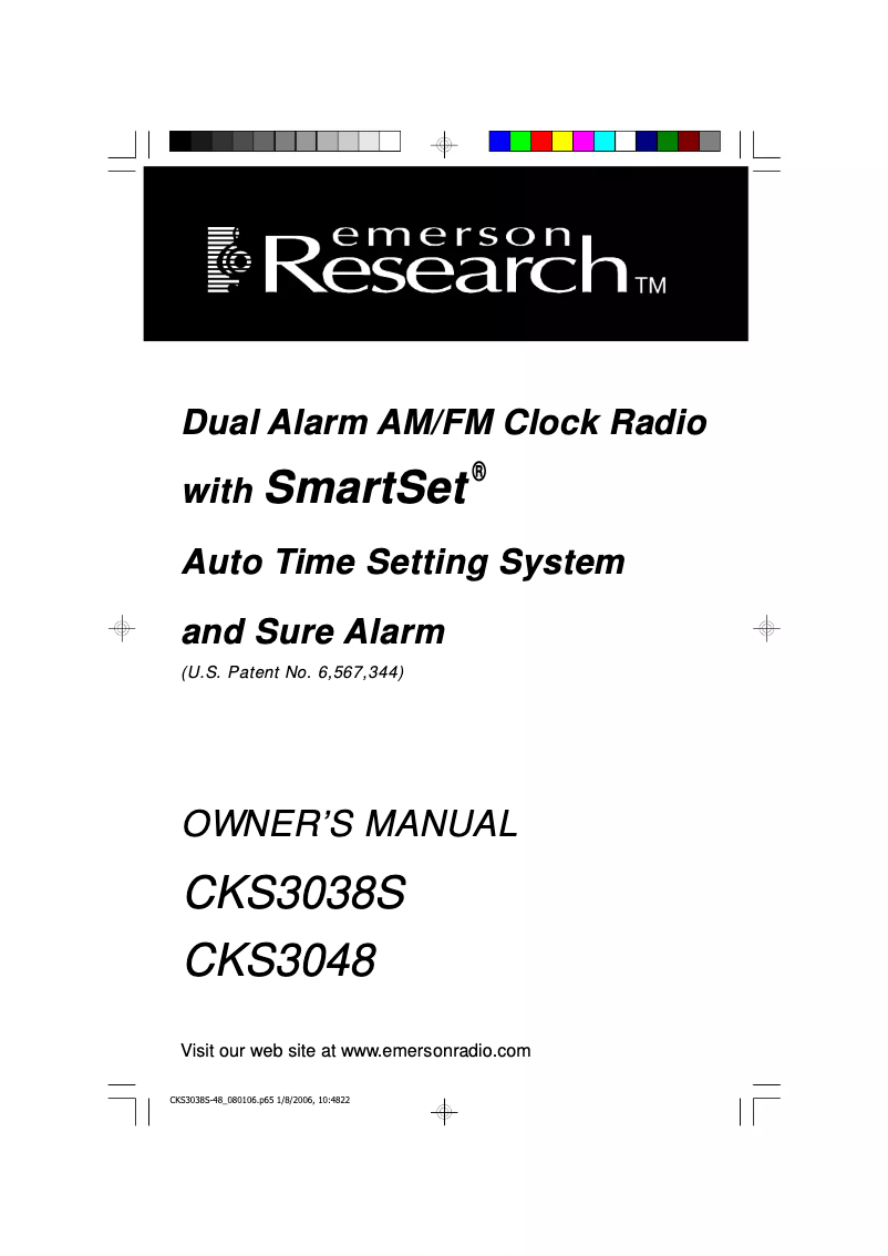 Page n°1 - Manuel utilisateur Emerson CKS3048