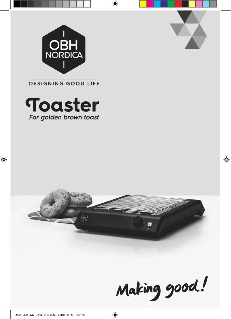 Page 1 de la notice Manuel utilisateur OBH Nordica Inox Horizon Steel 2639