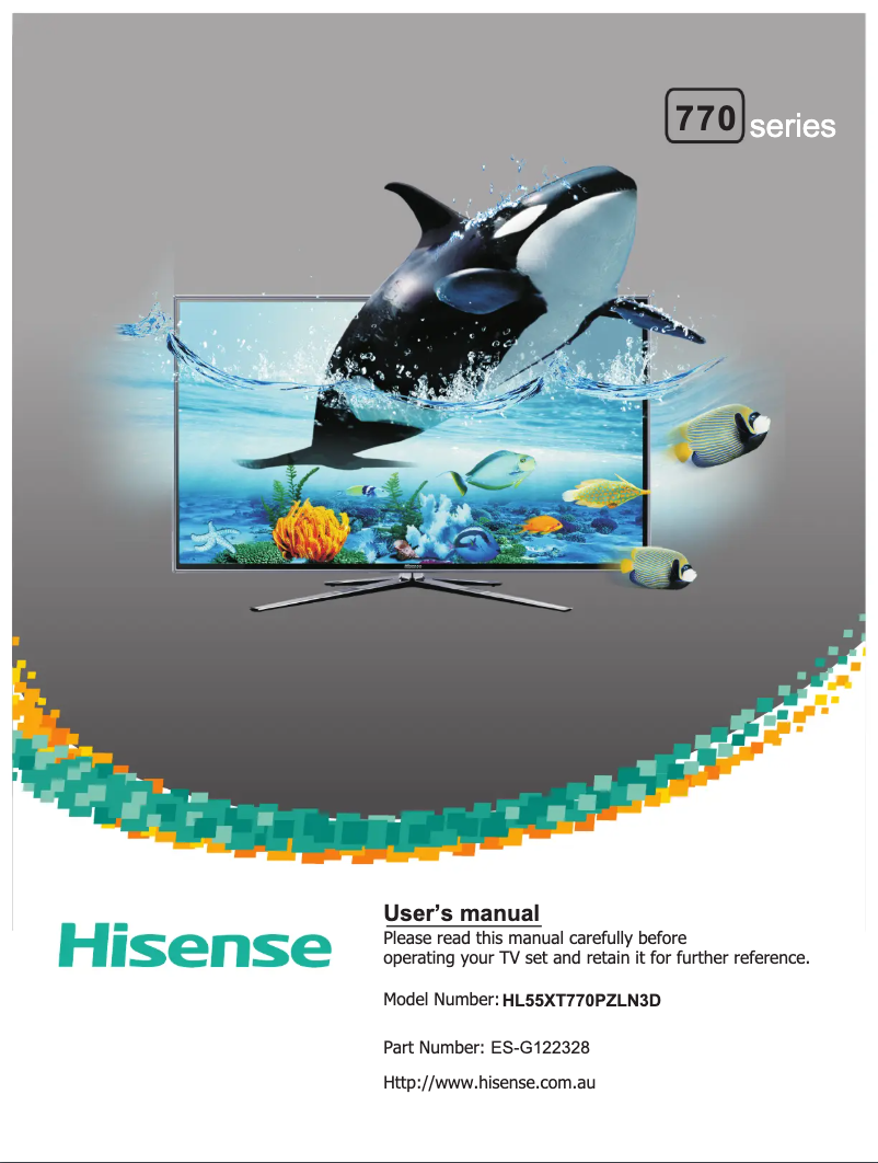 Page n°1 - Manuel utilisateur Hisense HL55XT770PZLN3D