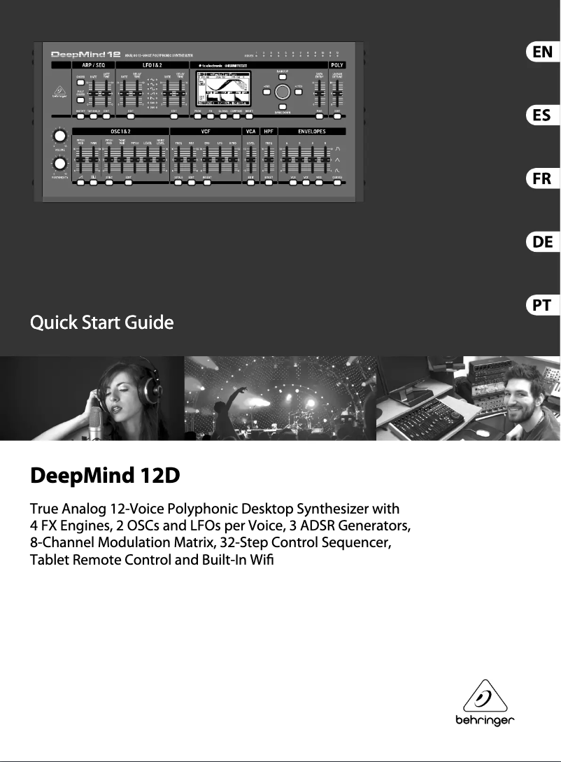 Image de la première page du manuel de l'appareil DeepMind 12D