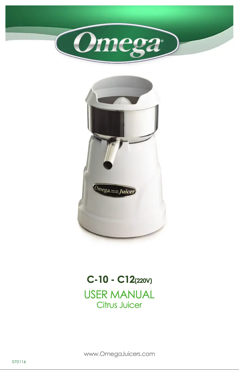 Page 1 de la notice Manuel utilisateur Omega C10