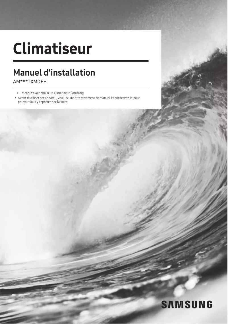 Image de la première page du manuel de l'appareil AM040TXMDEH