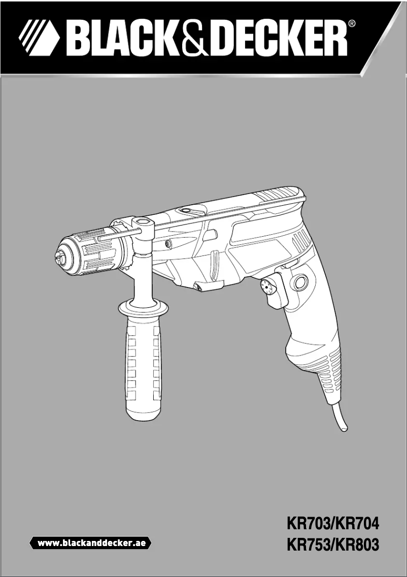 Page 1 de la notice Manuel utilisateur Black & Decker KR704